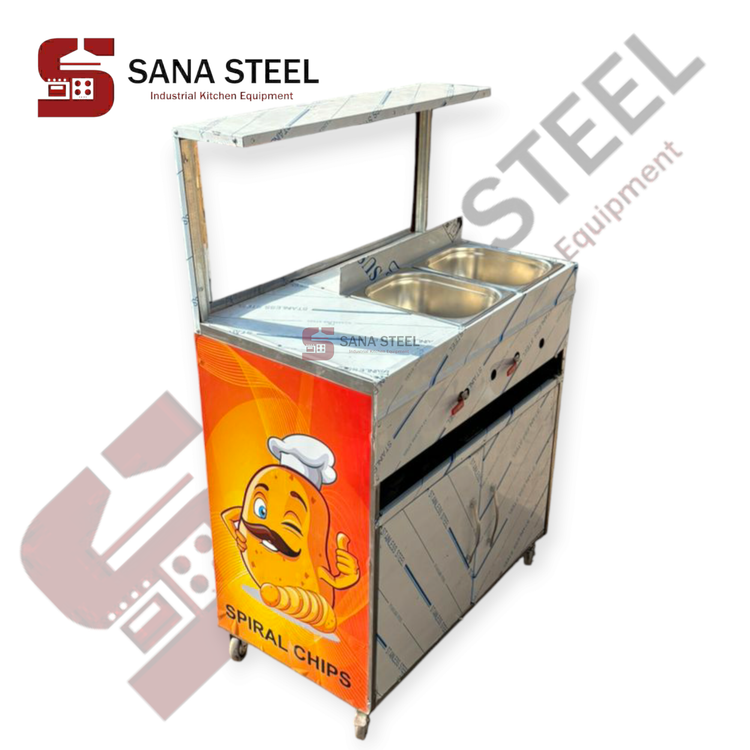 فر چیپس سرخکن دو لگن با کابین