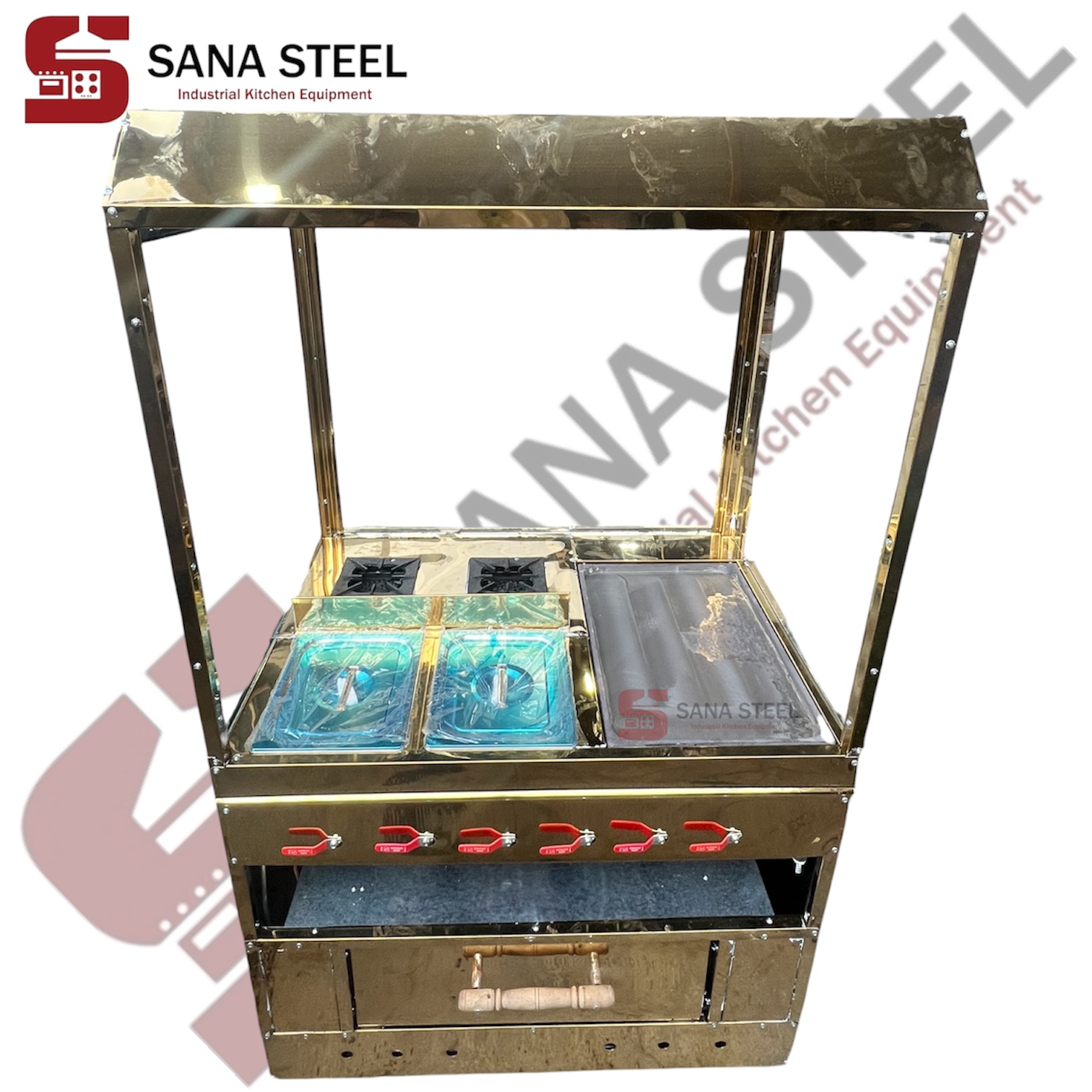 فرساندویچی ۵کاره زیر پیتزا ورق طلایی